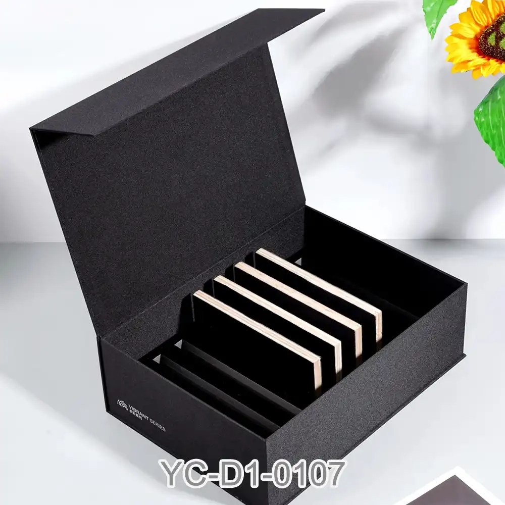 Magnetic security box with custom insert for secure product presentation