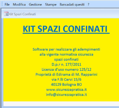 Kit ambienti confinati