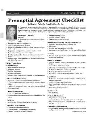 Without a prenup, the state's laws in which the couple reside will determine who owns what following the divorce or death of a spouse. Prenuptial Agreement Fill Out And Sign Printable Pdf Template Signnow