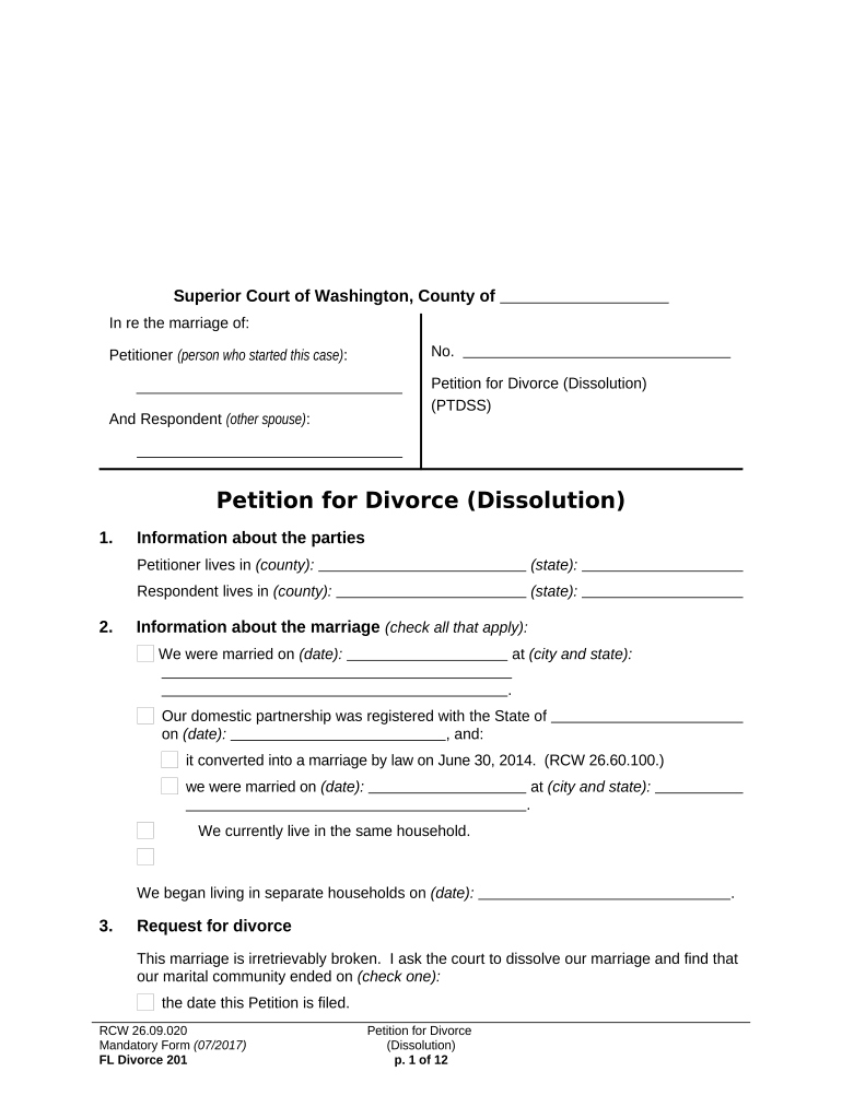 Ky dissolution marriage form fill out and sign printa