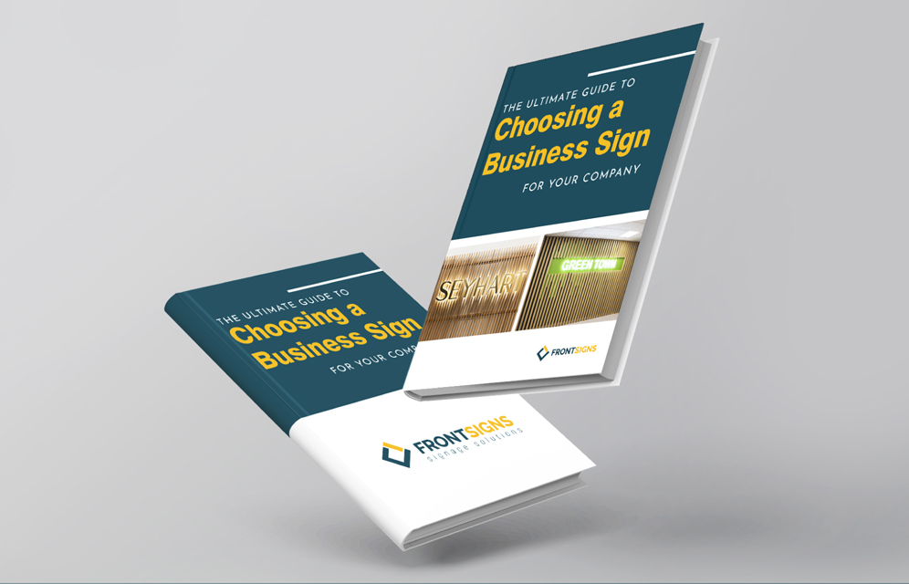 (bir yere girerken) deftere imza atmak. Front Signs Releases A Free Business Sign Guide For Entrepreneurs Sign Builder Illustrated The How To Sign Industry Magazine