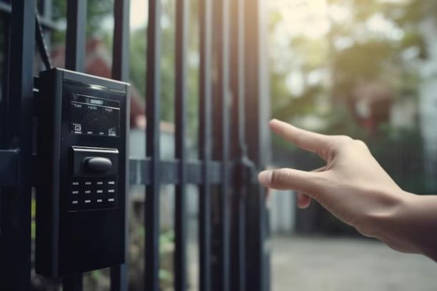 Property Remote Access Control System Smart Gate Security Systems - Mountain Illustration Collection - Ultra HD Quality