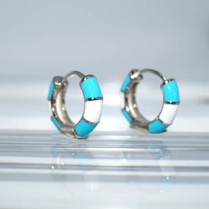 Boucle Mini Creole Enamel Candy