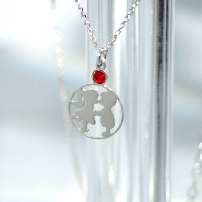 SX00577þCOLLIER AMOUREUX SWAROVSKI ROUGE