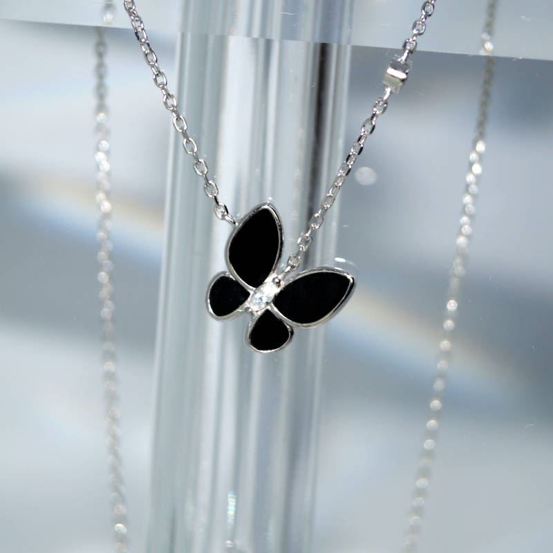 SL00578þCOLLIER PAPILLON ONYX