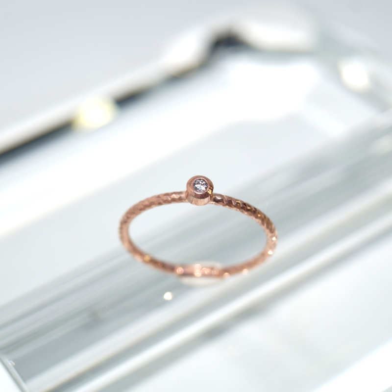 SX00619þBAGUE MIMI SOLITAIRE ROSE 52