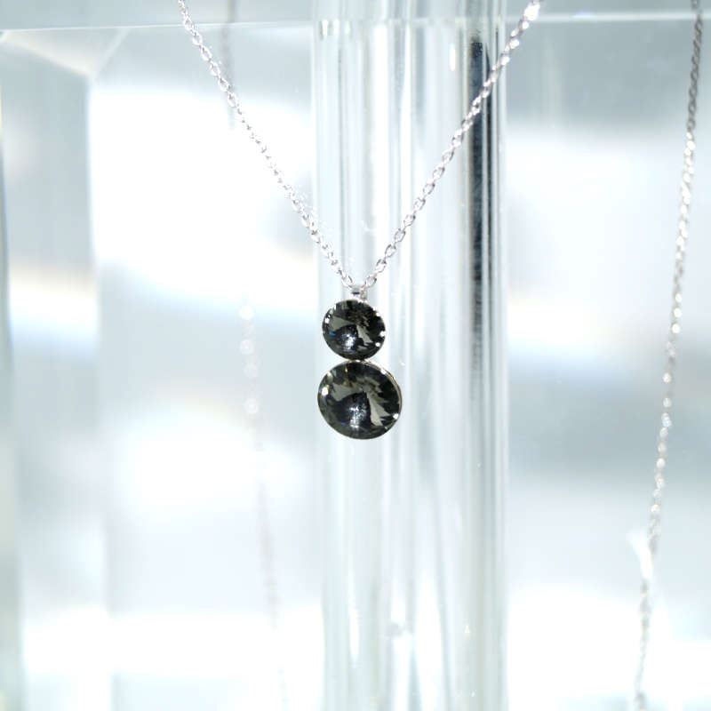 SX00689þCOLLIER DUO FUME SWAROVSKI