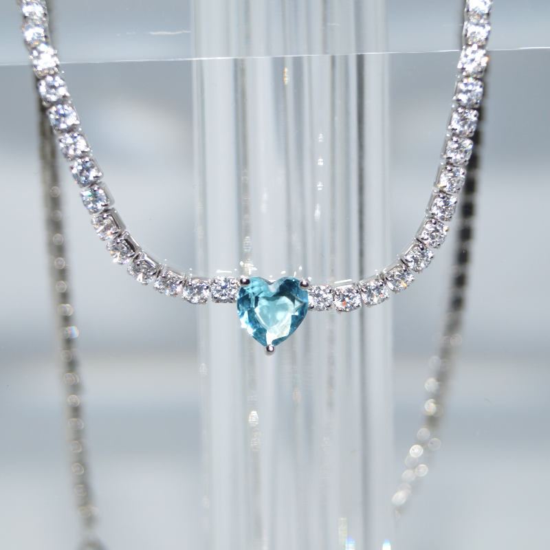 RI00944þCOLLIER TENNIS COEUR AZUR