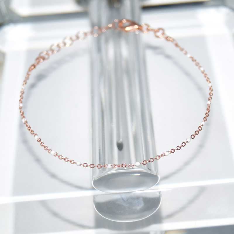 SX00970þBRACELET ROSARIO ROSE BLANC