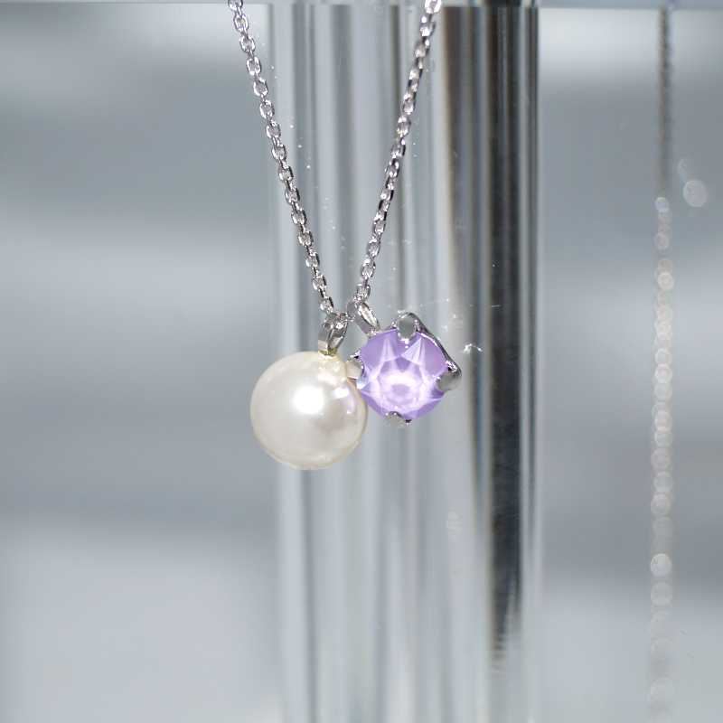 SX01026þCOLLIER CHARMS PERLE SWAROVSKI