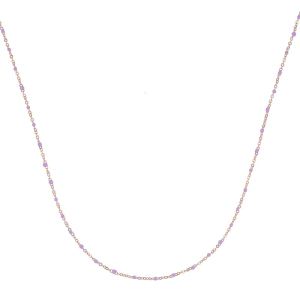 SX01041þCOLLIER ROSARIO MAUVE ROSE