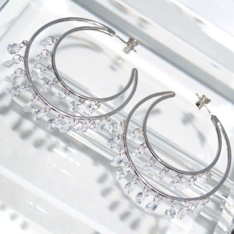 RI01168þBOUCLE CREOLE CHARMS BRILLANT