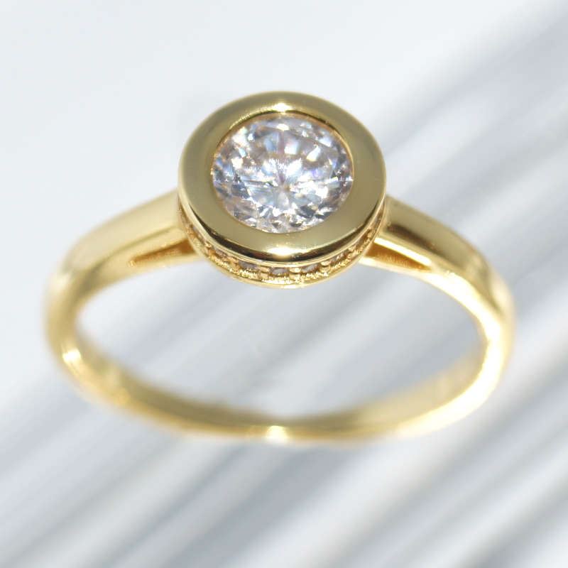 RI00955þBAGUE SOLITAIRE ALTO DORE