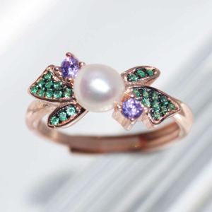 RI00974þBAGUE FLORA PERLE ROSE