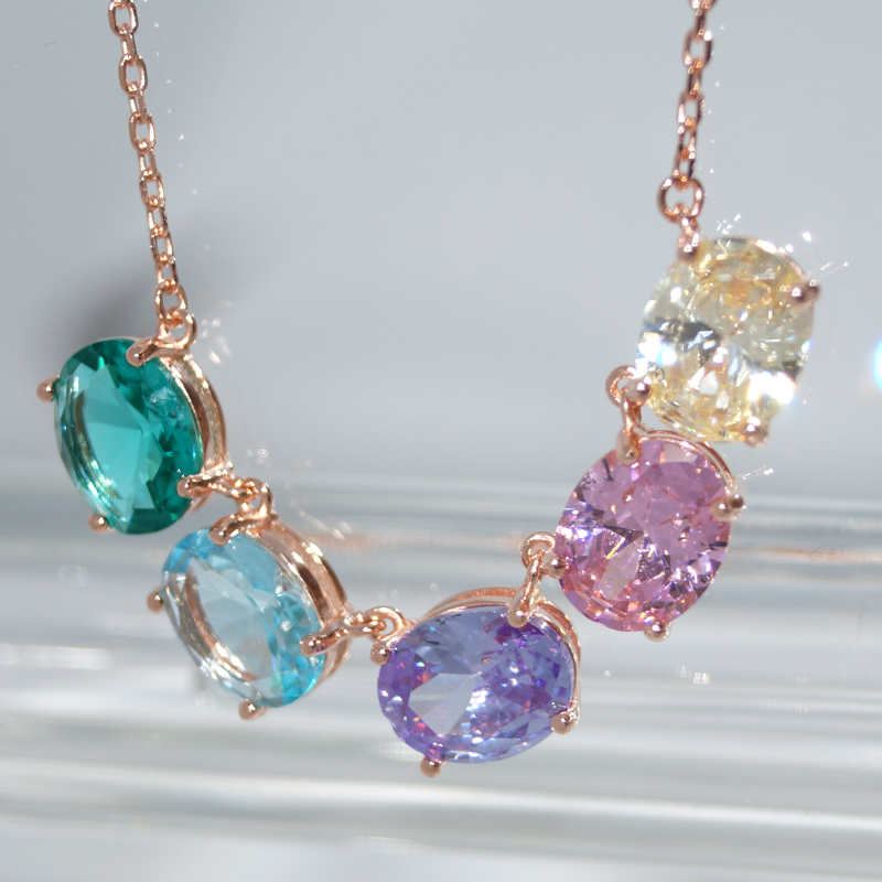 RI01124þCOLLIER MAXI MULTICOLORE ROSE