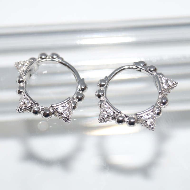 RI01227þBOUCLE MINI CREOLES SPIKE