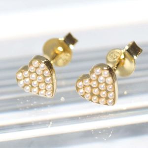 RI01233þBOUCLE PUCE COEUR DORE PERLE