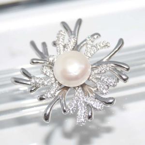 RI01306þBROCHE FLEUR PERLE