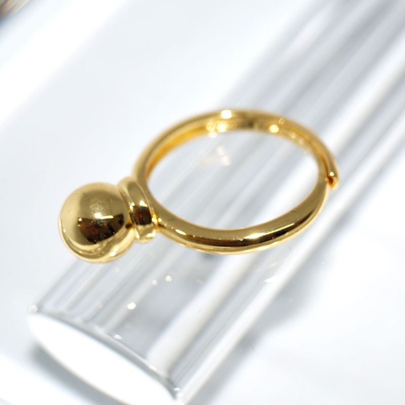 RI01312þBague Boule Golden Tears Dore