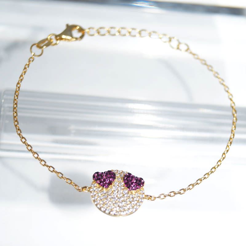 RI01404þBracelet Smiley Love Dore