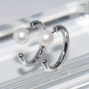 RI01506þBoucle Creole Perle 25Mm