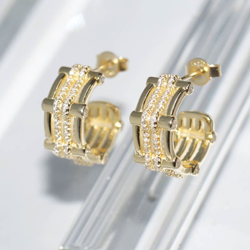 RI01541þBoucle Creoles Linee Dore