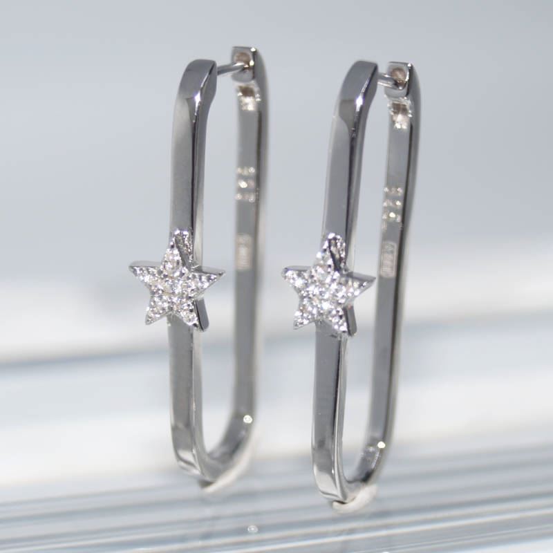 RI01634þBoucle Creoles Ovales Etoiles