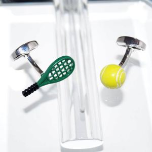 SL01043þBouton Manchette Tennis Enamel