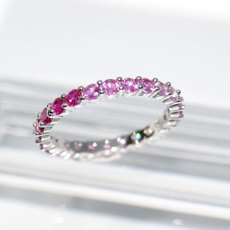 SL01166þBague Alliance Degrade Rose T54