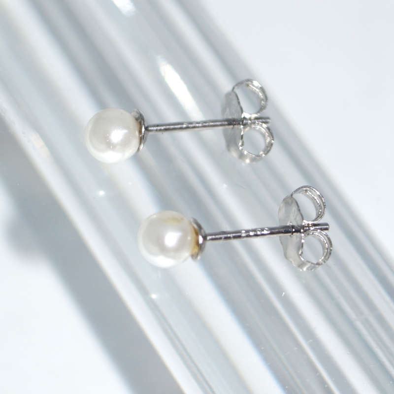 SL01257þBoucle Mini Point Perle 3,5Mm