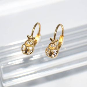 SL01309þBoucle Dormeuse Coccinelle Dore