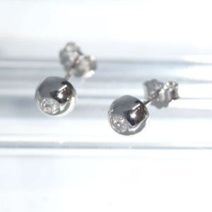 SL01320þBoucle Demi Boule Brillant