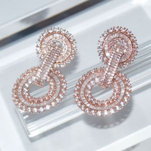 SL01338þBoucle Tondo Pave Prestige Rose
