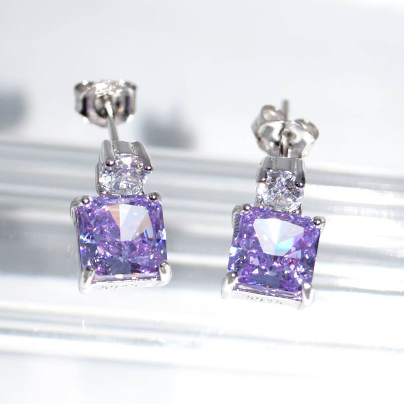 SL01398þBoucle Carre Ice Lilla