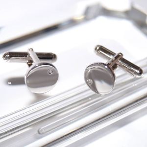 SL01410þBouton De Manchette Rond Lisse Brillant