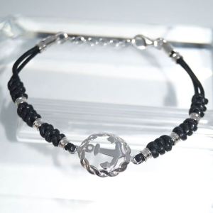 SL01450þBracelet Cordon Ancre Marine