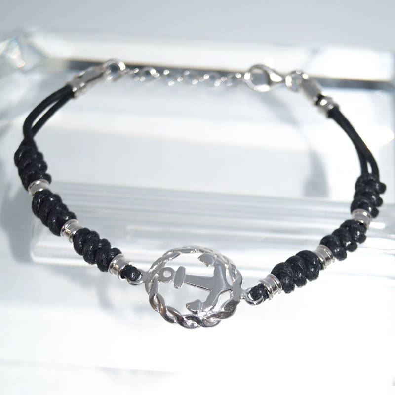 SL01450þBracelet Cordon Ancre Marine