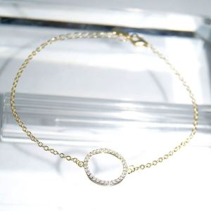 SL01458þBracelet Tondo Pave Dore