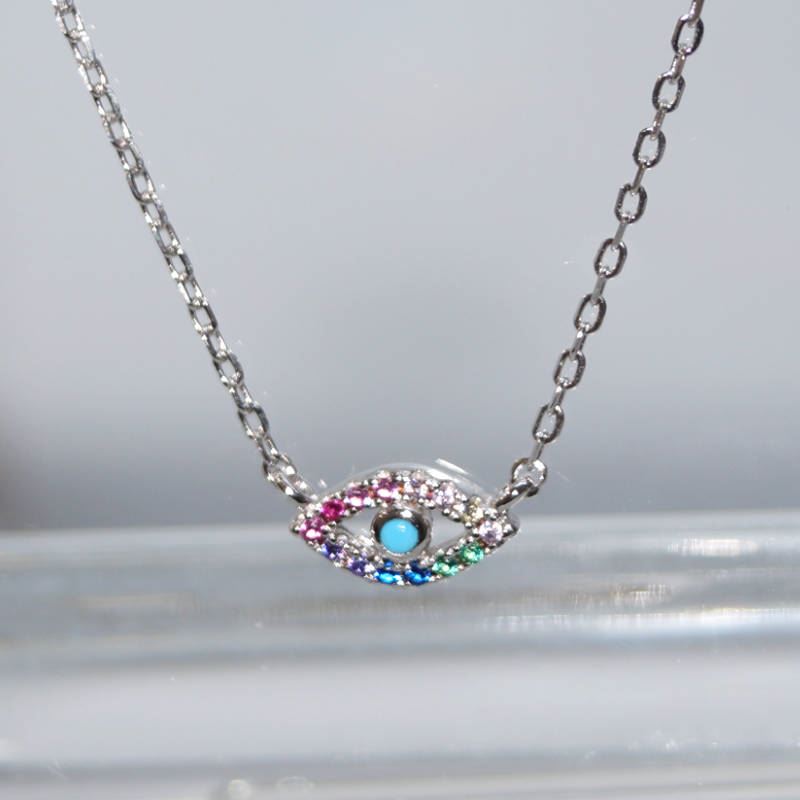 SL01557þCollier Mini Oeil Rainbow
