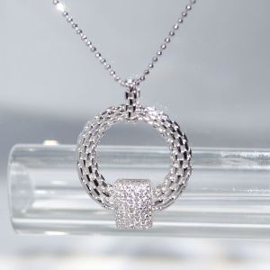 SL01576þCollier Gourmette Pave