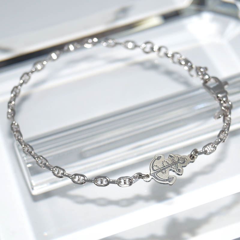 SX01138þBracelet Maille Marine Ancre