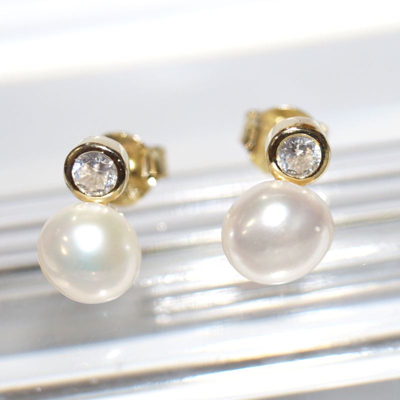 SX01227þBoucle Duo Brillant Perle