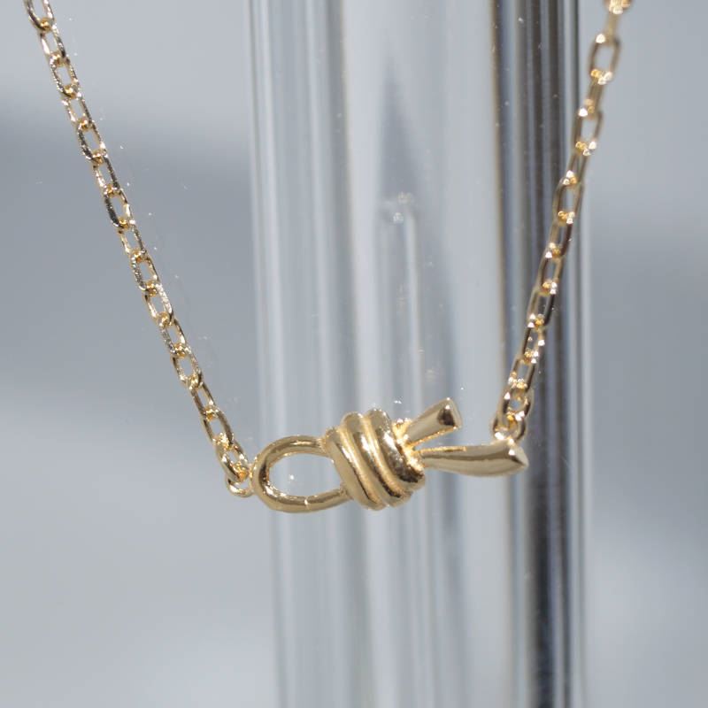 SX01297þCollier Noeud D’Alliance Dore