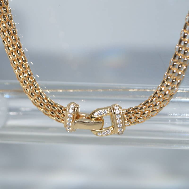 SX01306þCollier Axis Boucle Dore