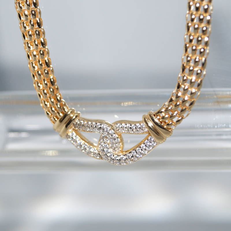 SX01313þCollier Axis Lien Equilibre Dore