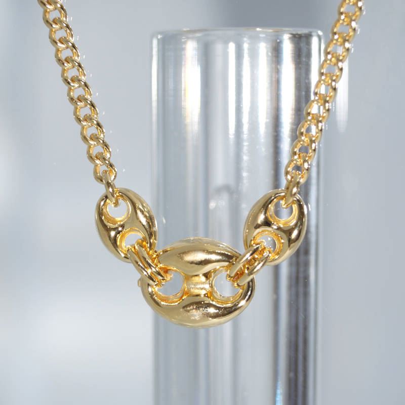 SX01330þCollier Grain De Cafe Iconique Dore