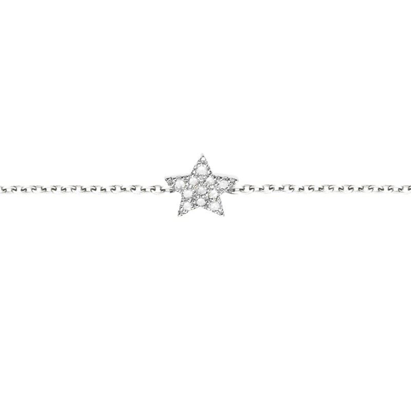 VS00022þBracelet Shapes Etoile Diamant Argent