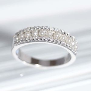 SL01624þBague Alliance Minis Perles