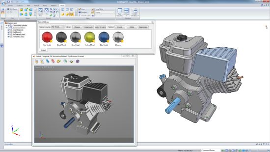 Simlab Composer Solid Edge Integration For Vr And Rendering - Colorful Texture Collection - HD Quality