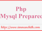Php Mysql Prepared Statement Simmanchith